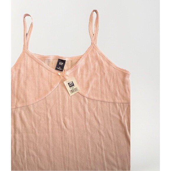 Y2K GAP Pink Cami Tank Top w Bow And Lace Size XL (2005 Vintage NWT) Bella Swan - Picture 2 of 6